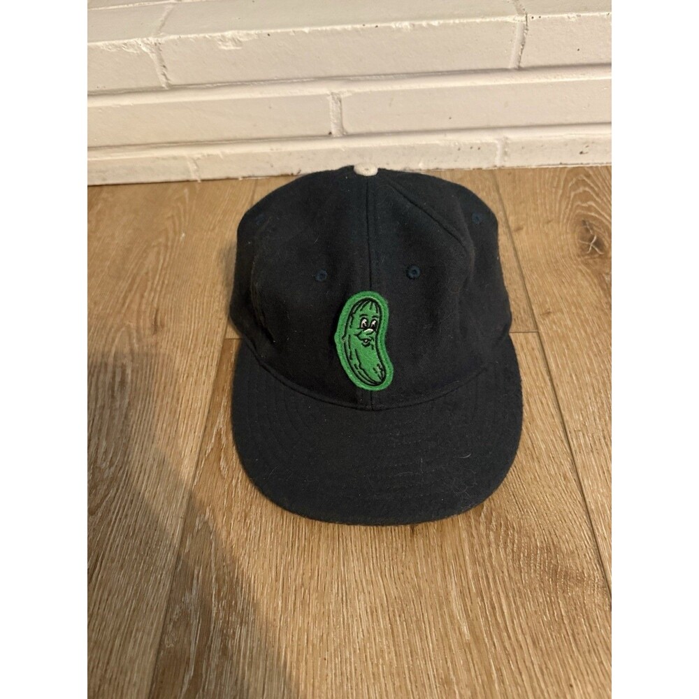 Sandlot Goods Mens Green Wool Pickle Graphic Hat Cap Strapback Size Adjustable
